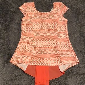 Salmon colored blouse